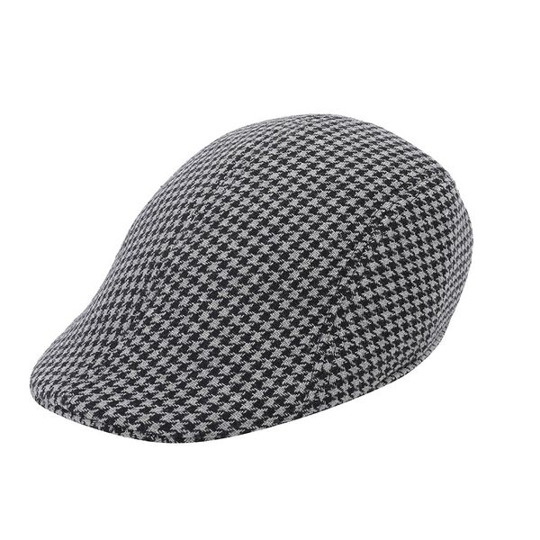 plaid print england mens berets women soft houndstooth retro hats casul breathable winter warm comfort beret boinas para mujer, Blue;gray 
plaid print england mens berets women soft houndstooth retro hats casul breathable winter warm comfort beret boinas para mujer, Blue;gray