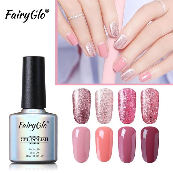 fairyglo 10ml rose gold sequins gel nail polish nail art soak off shining glitter nude color gel varnish art polish, Red;pink 
fairyglo 10ml rose gold sequins gel nail polish nail art soak off shining glitter nude color gel varnish art polish, Red;pink