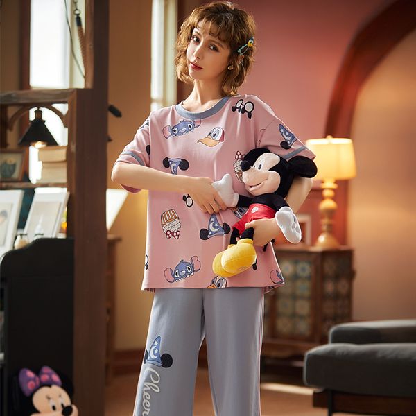 pure cotton pullover short sleeve calf-length pants pajama jammies girl lady women's o-neck cozy sleepwear nightwear pyjamas cke, Black;red
pure cotton pullover short sleeve calf-length pants pajama jammies girl lady women's o-neck cozy sleepwear nightwear pyjamas cke, Black;red