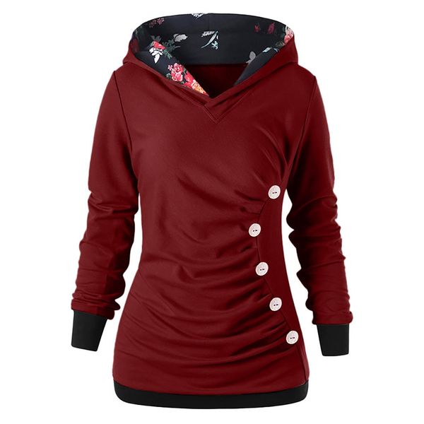 women's hoodies & sweatshirts women sweatshirt long sleeve with button printed autumn pullovers winter jumpers #20, Black
women's hoodies & sweatshirts women sweatshirt long sleeve with button printed autumn pullovers winter jumpers #20, Black