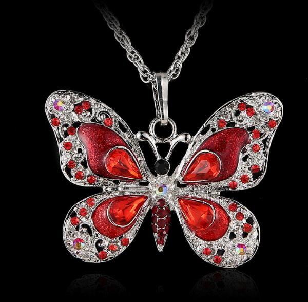 fashion- butterfly pendant necklaces alloy link chain statement charm sweater chains jewelry women ladies christmas gift accessories, Silver
fashion- butterfly pendant necklaces alloy link chain statement charm sweater chains jewelry women ladies christmas gift accessories, Silver
