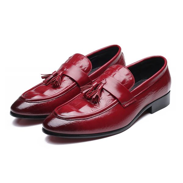 2019 new style tessel wedding party leather shoes for men fashion casual plat shoes round toe dress men elegant, Black
2019 new style tessel wedding party leather shoes for men fashion casual plat shoes round toe dress men elegant, Black