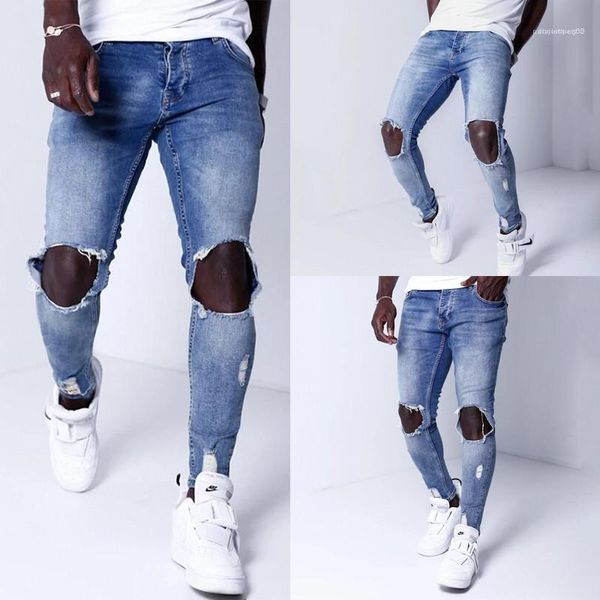 loose elasticity pencil pants fashion mens jeans big holes mens designer jeans washed casual street style, Blue
loose elasticity pencil pants fashion mens jeans big holes mens designer jeans washed casual street style, Blue