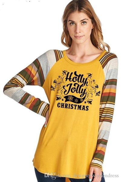 christmas womens designer t shirts letter printed autumn and winter casual long sleeved crew neck t shirts womens fashion tees, White
christmas womens designer t shirts letter printed autumn and winter casual long sleeved crew neck t shirts womens fashion tees, White