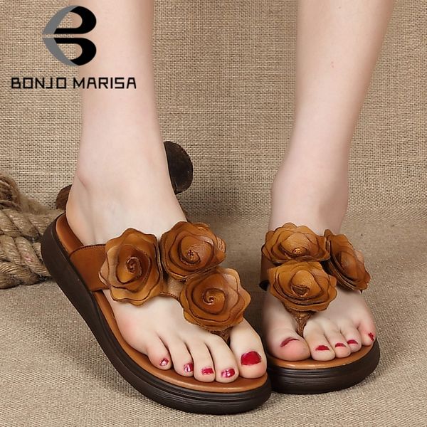bonjomarisa new dropship flowers flip-flops women 2019 summer split leather slippers women wedges shoes woman, Black
bonjomarisa new dropship flowers flip-flops women 2019 summer split leather slippers women wedges shoes woman, Black