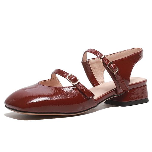 agodor women patent leather pumps shoes low square heel buckle pumps ladies square toe slingback shoes size 33-43, Black
agodor women patent leather pumps shoes low square heel buckle pumps ladies square toe slingback shoes size 33-43, Black