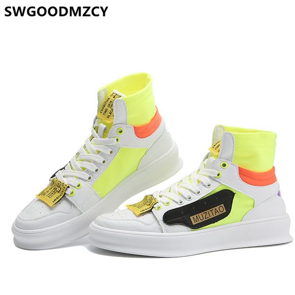 hip hop shoes men fashion sneakers shoes men leather high sneakers zapatillas hombre casual buty meskie, Black