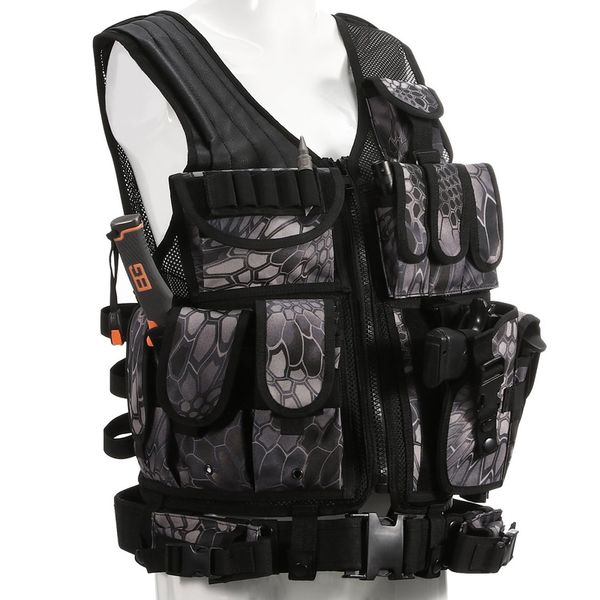 tactical vest body armor sports wear kryptek black molle assault paintball carrier strike vest holster, Camo;black
tactical vest body armor sports wear kryptek black molle assault paintball carrier strike vest holster, Camo;black