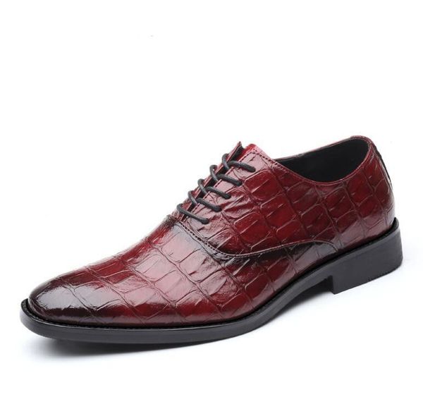 Fashion Italian Men Dress Shoes Retro PU Leather Crocodile Grain Business Men Shoes Party Wedding Slip on Men Flat Loafer Shoes, Black
Fashion Italian Men Dress Shoes Retro PU Leather Crocodile Grain Business Men Shoes Party Wedding Slip on Men Flat Loafer Shoes, Black