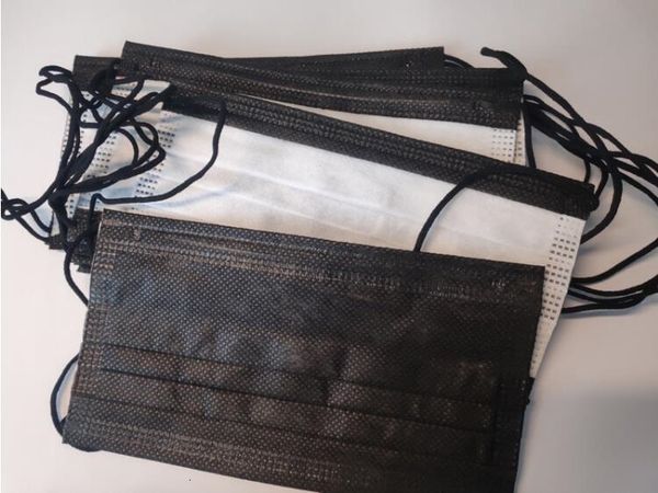свободный dhl корабль! 3 слоя non woven черный ушной лица против пыли маска на складе ec5f qaqo2x