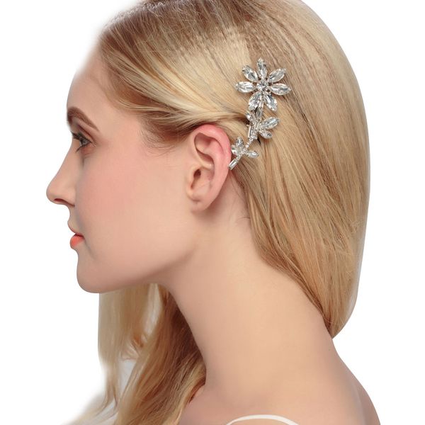 1pcs wedding clip rhinestone bridal crystals barrette - handmade flower head pieces for women silver/black
1pcs wedding clip rhinestone bridal crystals barrette - handmade flower head pieces for women silver/black