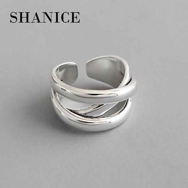 shanice 925 sterling silver open ring women lady punk ins retro irregular multilayer cross girl finger adjustable anillos, Slivery;golden
shanice 925 sterling silver open ring women lady punk ins retro irregular multilayer cross girl finger adjustable anillos, Slivery;golden