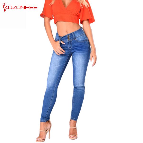 large size elastic high waist pencil jeans with women stretching jeans skinny trousers for women big size, Blue
large size elastic high waist pencil jeans with women stretching jeans skinny trousers for women big size, Blue