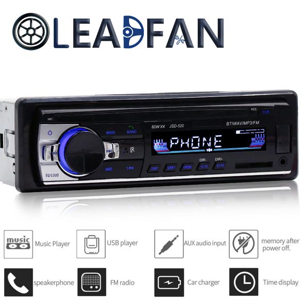 leadfan bluetooth autoradio car stereo radio fm aux input receiver sd usb jsd-520 12v in-dash 1 din car mp3 multimedia player
leadfan bluetooth autoradio car stereo radio fm aux input receiver sd usb jsd-520 12v in-dash 1 din car mp3 multimedia player