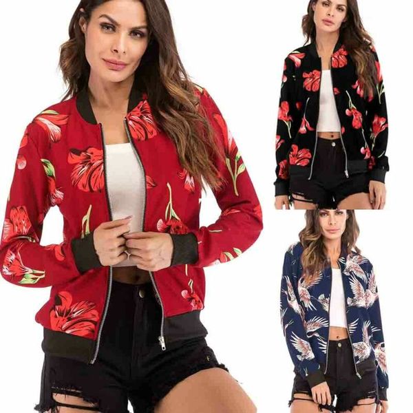 new style women jackets classic bomber flower jacket coat cloth outwear zipper print autumn long sleeve casual fashion 2019, Black;brown
new style women jackets classic bomber flower jacket coat cloth outwear zipper print autumn long sleeve casual fashion 2019, Black;brown
