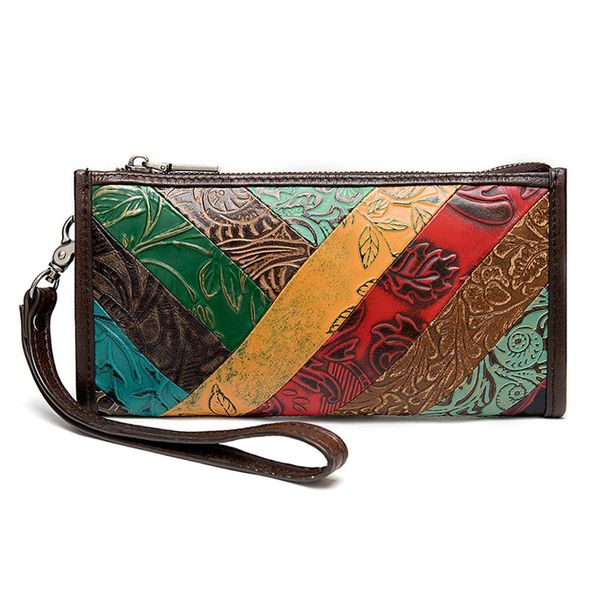 long wallet vintage classic 100% genuine leather women purse for money and coin, Red;black
long wallet vintage classic 100% genuine leather women purse for money and coin, Red;black