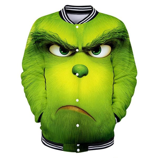 how the green ofmonster grinch 3d printed baseball jacket men's jackets coat for men hoodies harajuku tracksuits bomber jacket, Black
how the green ofmonster grinch 3d printed baseball jacket men's jackets coat for men hoodies harajuku tracksuits bomber jacket, Black