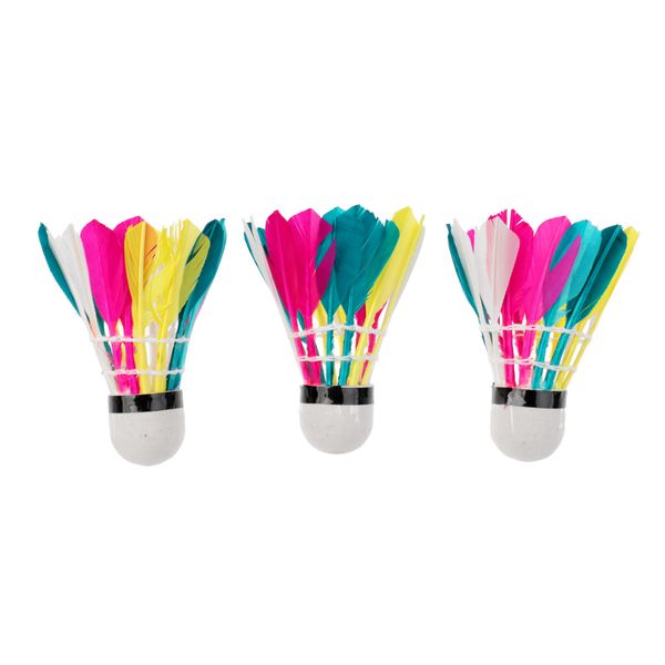 3 pieces colorful badminton balls shuttlecocks outdoor indoor sport training game
3 pieces colorful badminton balls shuttlecocks outdoor indoor sport training game