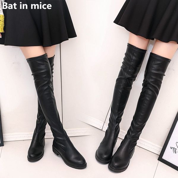 fashion women casual over the knee boots shoes winter flats women round toe slip on snow thigh high boots mujer t852, Black
fashion women casual over the knee boots shoes winter flats women round toe slip on snow thigh high boots mujer t852, Black