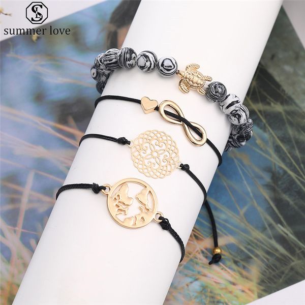 bohemian wax rope adjustable bracelet set malachite bead bracelet set for women gold accessories handmade bangle bracelet valentine's d, Black
bohemian wax rope adjustable bracelet set malachite bead bracelet set for women gold accessories handmade bangle bracelet valentine's d, Black