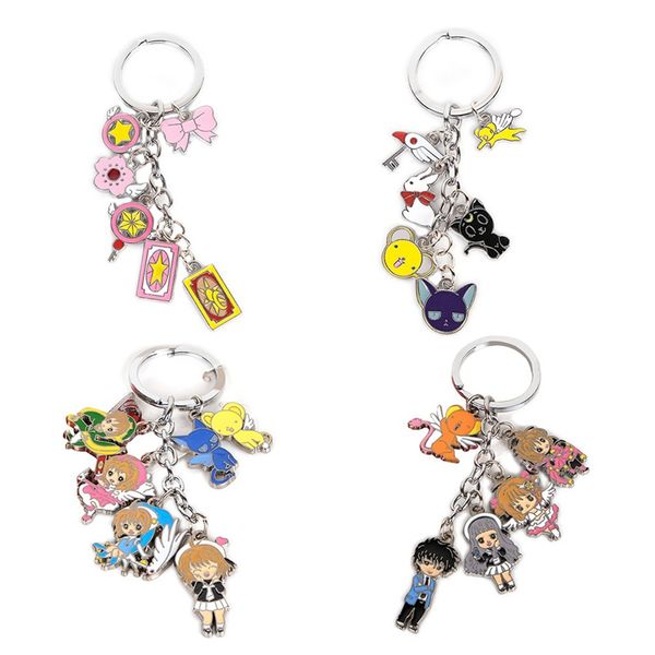 card captor cardcaptor sakura 6 pendants metal keychain key bag pendant hang chain keychain wands cosplay anime bag charm, Silver
card captor cardcaptor sakura 6 pendants metal keychain key bag pendant hang chain keychain wands cosplay anime bag charm, Silver