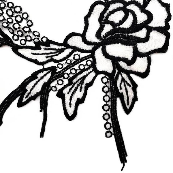 embroidery neck collar diy fake detachable collars water-soluble women corsage three-dimensional lace accessories, Black
embroidery neck collar diy fake detachable collars water-soluble women corsage three-dimensional lace accessories, Black