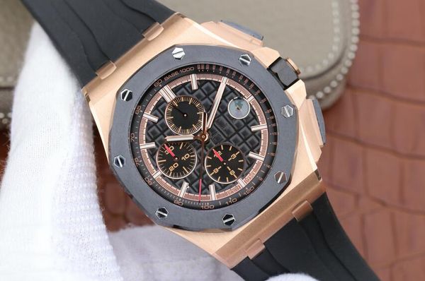 luxury wristwatches 44mm quartz chronograph mens watch watches black dial sport watches for men, Slivery;brown
luxury wristwatches 44mm quartz chronograph mens watch watches black dial sport watches for men, Slivery;brown