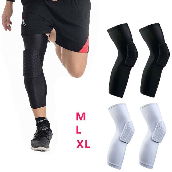 new men honeycomb long knee support brace pad protector sport basketball shockproof breathable running leg sleeve 1pcs, Black;gray
new men honeycomb long knee support brace pad protector sport basketball shockproof breathable running leg sleeve 1pcs, Black;gray