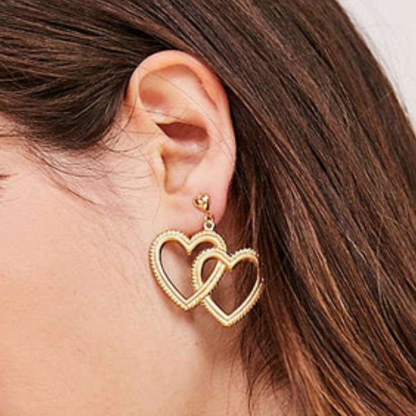 fashion simple ladies earrings cute double love alloy ear studs girl clothing accessories wholesale ing, Golden
fashion simple ladies earrings cute double love alloy ear studs girl clothing accessories wholesale ing, Golden