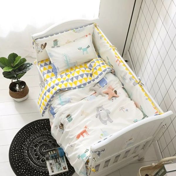 6/9pcs bear cartoon cotton baby cartoon bedding sets baby sheet bumpers pillow blanket whole set
6/9pcs bear cartoon cotton baby cartoon bedding sets baby sheet bumpers pillow blanket whole set