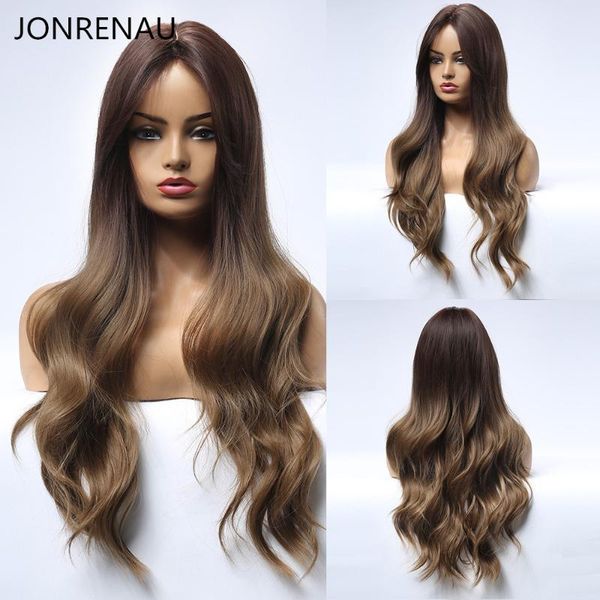 jonrenau synthetic dark brown long natural wave hair wigs with side bangs heat resistant fiber wigs for white black women
jonrenau synthetic dark brown long natural wave hair wigs with side bangs heat resistant fiber wigs for white black women