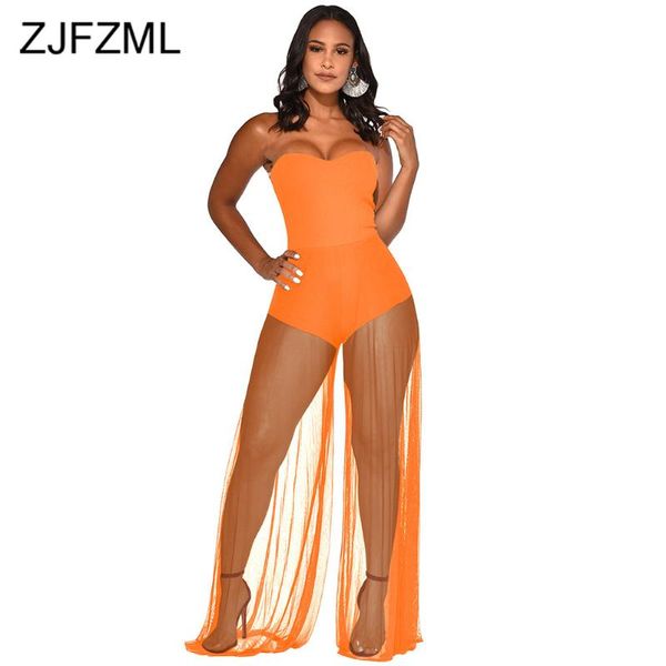 sheer mesh patchwork jumpsuit women off shoulder backless wide leg bodysuit summer strapless sleeveless see through romper, Black;white
sheer mesh patchwork jumpsuit women off shoulder backless wide leg bodysuit summer strapless sleeveless see through romper, Black;white