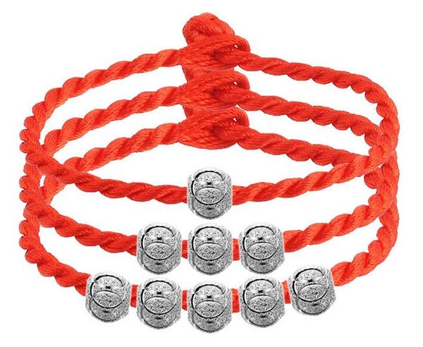red string chain bracelet with 925 sterling silver plated good luck beads vintage charm lucky love bracelets jewelry wholesale, Black
red string chain bracelet with 925 sterling silver plated good luck beads vintage charm lucky love bracelets jewelry wholesale, Black