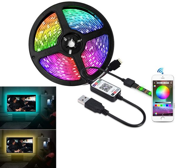 led strip light, dc5v bluetooth control rgb smd5050 30 leds/m usb colorful sync to music & timer flexible backlights kit for tv, color chang
led strip light, dc5v bluetooth control rgb smd5050 30 leds/m usb colorful sync to music & timer flexible backlights kit for tv, color chang
