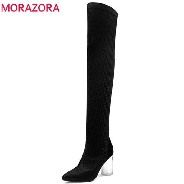 morazora 2019 over the knee boots women pointed toe autumn boots crystal heels shoes woman elastic socks black
morazora 2019 over the knee boots women pointed toe autumn boots crystal heels shoes woman elastic socks black