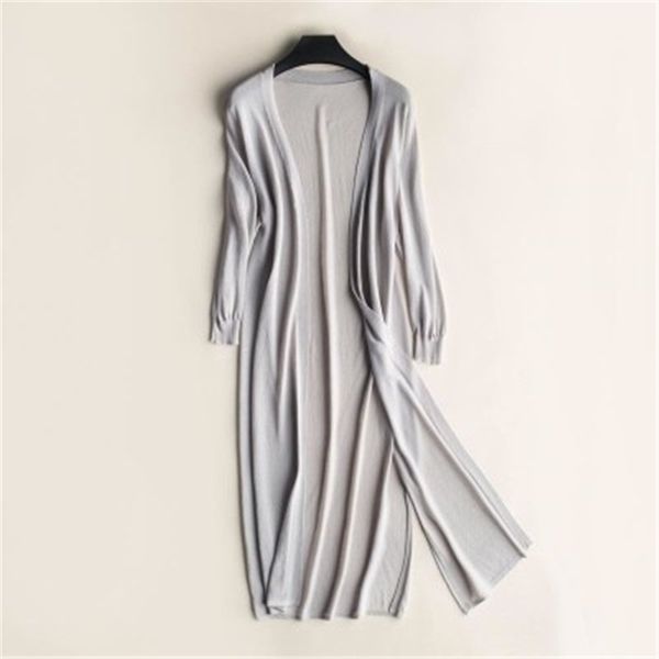 2019 summer autumn women midi long cardigan casual loose thin silk knitted cardigans female sweater coat jacket plus size pz1544, White
2019 summer autumn women midi long cardigan casual loose thin silk knitted cardigans female sweater coat jacket plus size pz1544, White