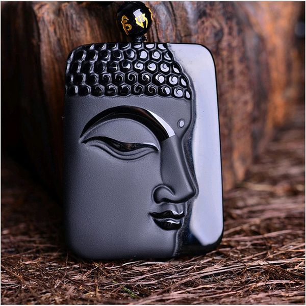 natural black obsidian hand carved chinese buddha lucky amulet pendant necklace fashion fine jewelry energy healing gift, Silver
natural black obsidian hand carved chinese buddha lucky amulet pendant necklace fashion fine jewelry energy healing gift, Silver