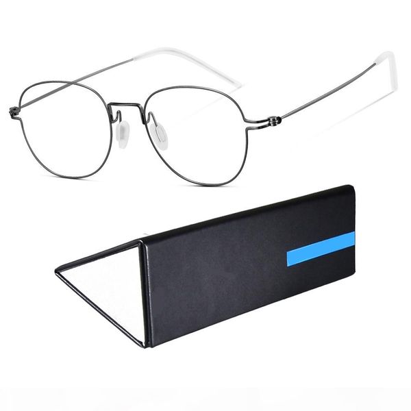 2019 handmade superlight retro round eyeglasses titanium optical prescription glasses frame men spectacles women oculos de grau, Silver
2019 handmade superlight retro round eyeglasses titanium optical prescription glasses frame men spectacles women oculos de grau, Silver