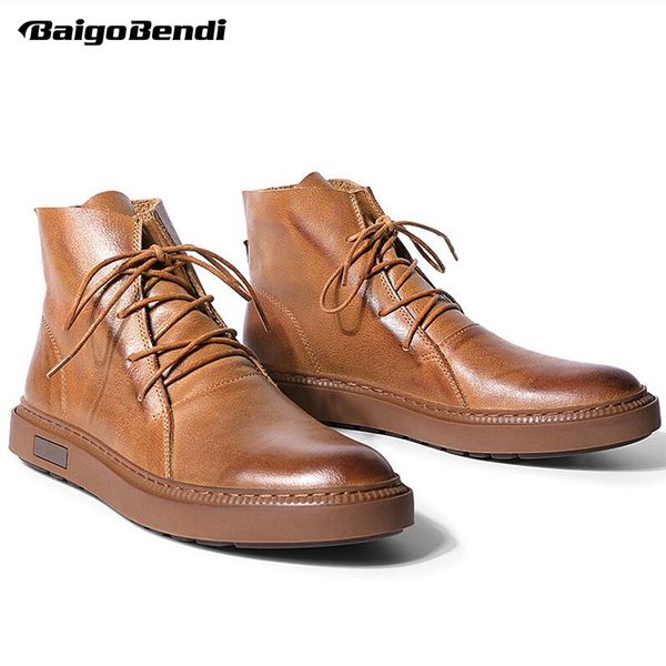 winter shoes men real leather lace up boots man casual shoes boys trendy boots good for all season, Black
winter shoes men real leather lace up boots man casual shoes boys trendy boots good for all season, Black