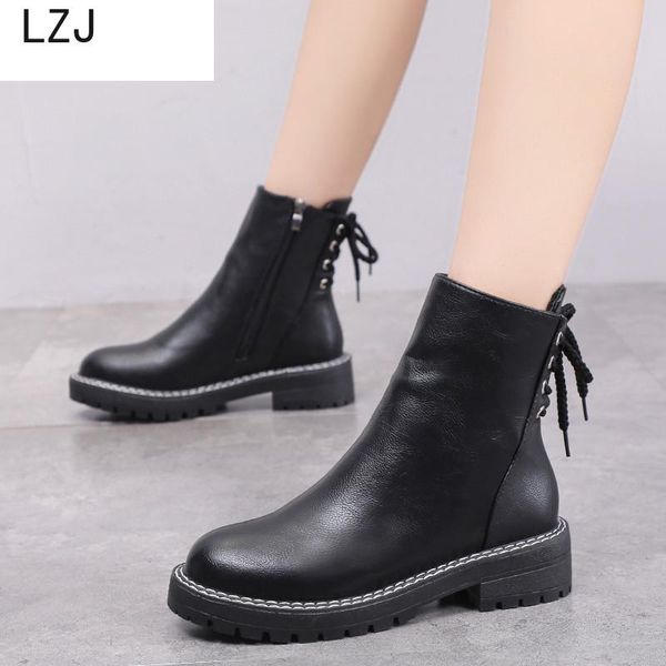 new women winter pointed sprain black artificial leather women's boots back zipper folds ankle boots botas mujer platform
new women winter pointed sprain black artificial leather women's boots back zipper folds ankle boots botas mujer platform
