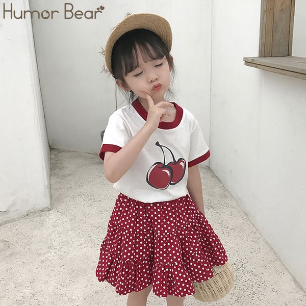 humor bear 2020 summer girls cherry print short sleeve t-shirt +wine red polka dot skirt 2pcs set female baby girls clothing, White
humor bear 2020 summer girls cherry print short sleeve t-shirt +wine red polka dot skirt 2pcs set female baby girls clothing, White