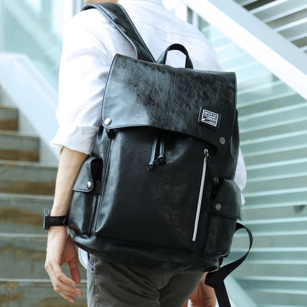 sell fashion backpack black men style double shoulder bags duffel bags pu leather school bags computer bag 42*31*17cm
sell fashion backpack black men style double shoulder bags duffel bags pu leather school bags computer bag 42*31*17cm