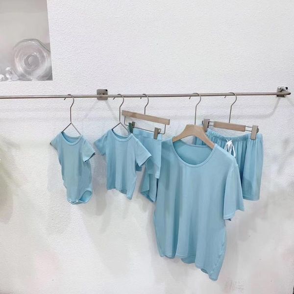 family clothing new 2020 fashion summer mother boy girls ribbed clothes romper set family matching outfits mommy and me clothes, Blue
family clothing new 2020 fashion summer mother boy girls ribbed clothes romper set family matching outfits mommy and me clothes, Blue