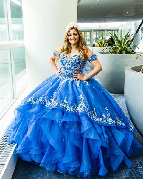 blue lace beaded quinceanera prom dresses tiers tulle ball gown sweetheart evening party sweet 16 dress zj102, Blue;red
blue lace beaded quinceanera prom dresses tiers tulle ball gown sweetheart evening party sweet 16 dress zj102, Blue;red