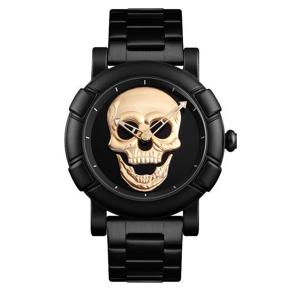 new arrival mens watches brand luxury skull quartz men's watch men creativity watches stainless steel male water resistant wristwatch, Slivery;brown
new arrival mens watches brand luxury skull quartz men's watch men creativity watches stainless steel male water resistant wristwatch, Slivery;brown
