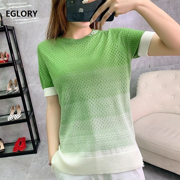 2019 summer autumn fashion knitted pullovers women gradient color print short sleeve green grey khaki sweaters ladies jumpers, White;black
2019 summer autumn fashion knitted pullovers women gradient color print short sleeve green grey khaki sweaters ladies jumpers, White;black