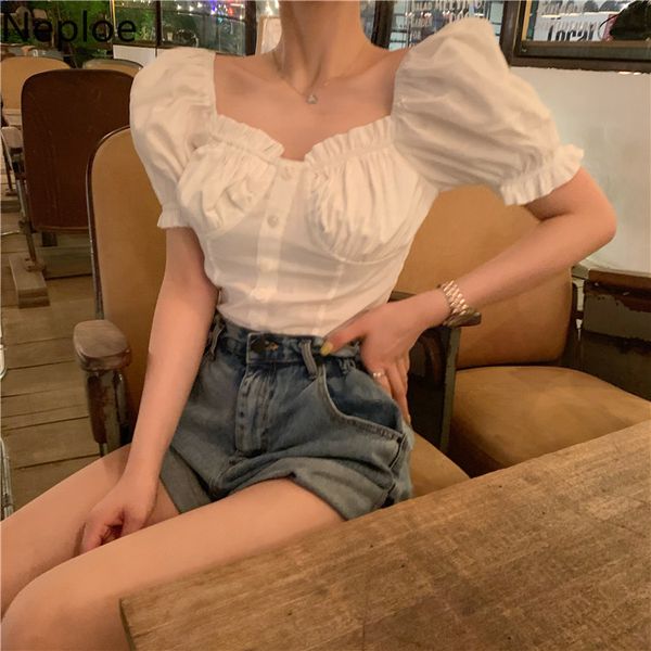 women's blouses & shirts neploe korean puff short sleeve women shirt vintage square collar single breasted slim fit blouse 2021 summer, White
women's blouses & shirts neploe korean puff short sleeve women shirt vintage square collar single breasted slim fit blouse 2021 summer, White