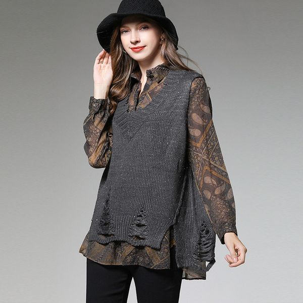 fashion tide new fashion trend v-neck hole sequined knit vest all mtach loose women pullovers solid color leisure ai999, Black;white
fashion tide new fashion trend v-neck hole sequined knit vest all mtach loose women pullovers solid color leisure ai999, Black;white
