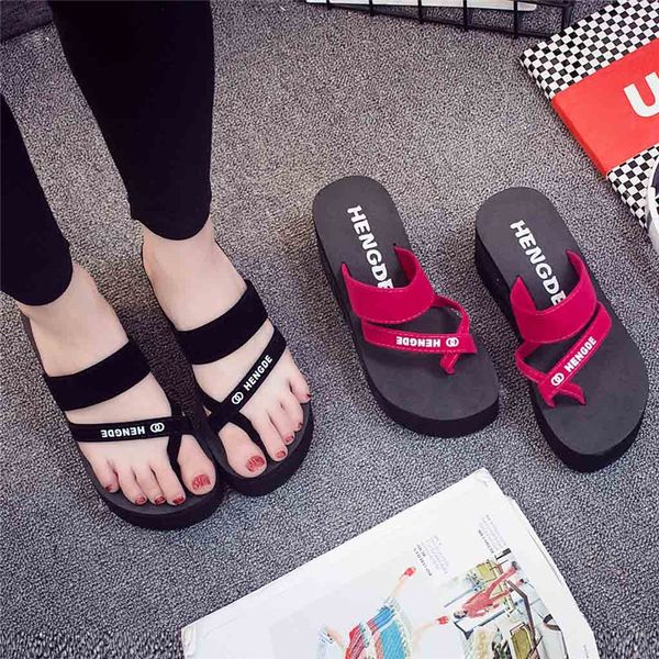 2019 women casual thick bottom shoes beach slippers flip flops platform women wedges non-slip high heel girl fashion sandals #40, Black
2019 women casual thick bottom shoes beach slippers flip flops platform women wedges non-slip high heel girl fashion sandals #40, Black