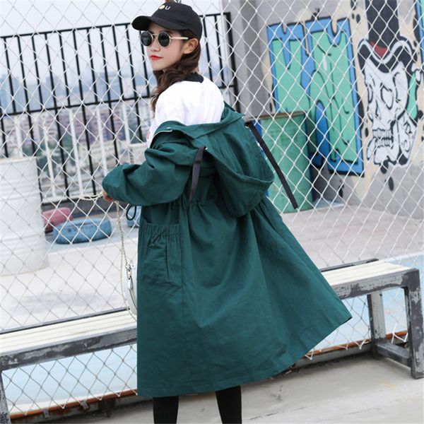 trench long female coat 2019 spring autumn new korean version hooded loose harajuku drawstring slim solid color outerwear f896, Tan;black
trench long female coat 2019 spring autumn new korean version hooded loose harajuku drawstring slim solid color outerwear f896, Tan;black